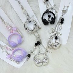 Móc Treo/ Móc Khóa Thời Trang Headphone Nhiều Charm