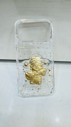 Case Ốp điện thoại iPhone Trong Dẻo Ông Thần Tài Vàng Ôm Cục Vàng  iPhone 13/14/15/16/17 Pro/Promax TẾT
