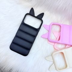Case Ốp điện thoại iPhone phao Tai MÈO chất silicone iPhone 15/16/17Pro/Promax