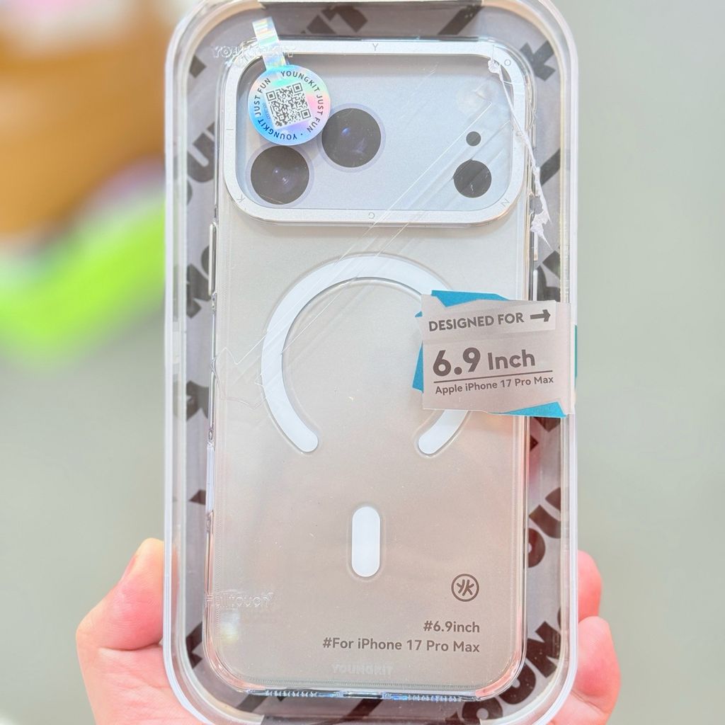 Case Ốp điện thoại iPhone YoungKit Chính hãng Trong - Nhám Magsafe iPhone 17Promax