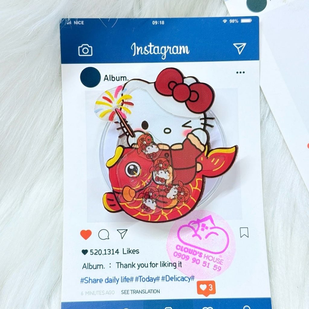 POPSOCKET Magsafe Nam Châm Hít Hello Kitty Kute