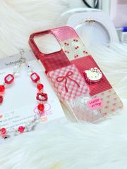 Case Ốp điện thoại iPhone Hello Kitty Hologram Bling Bling Icon nổi iPhone 13/14/15/16/17/Pro/Promax