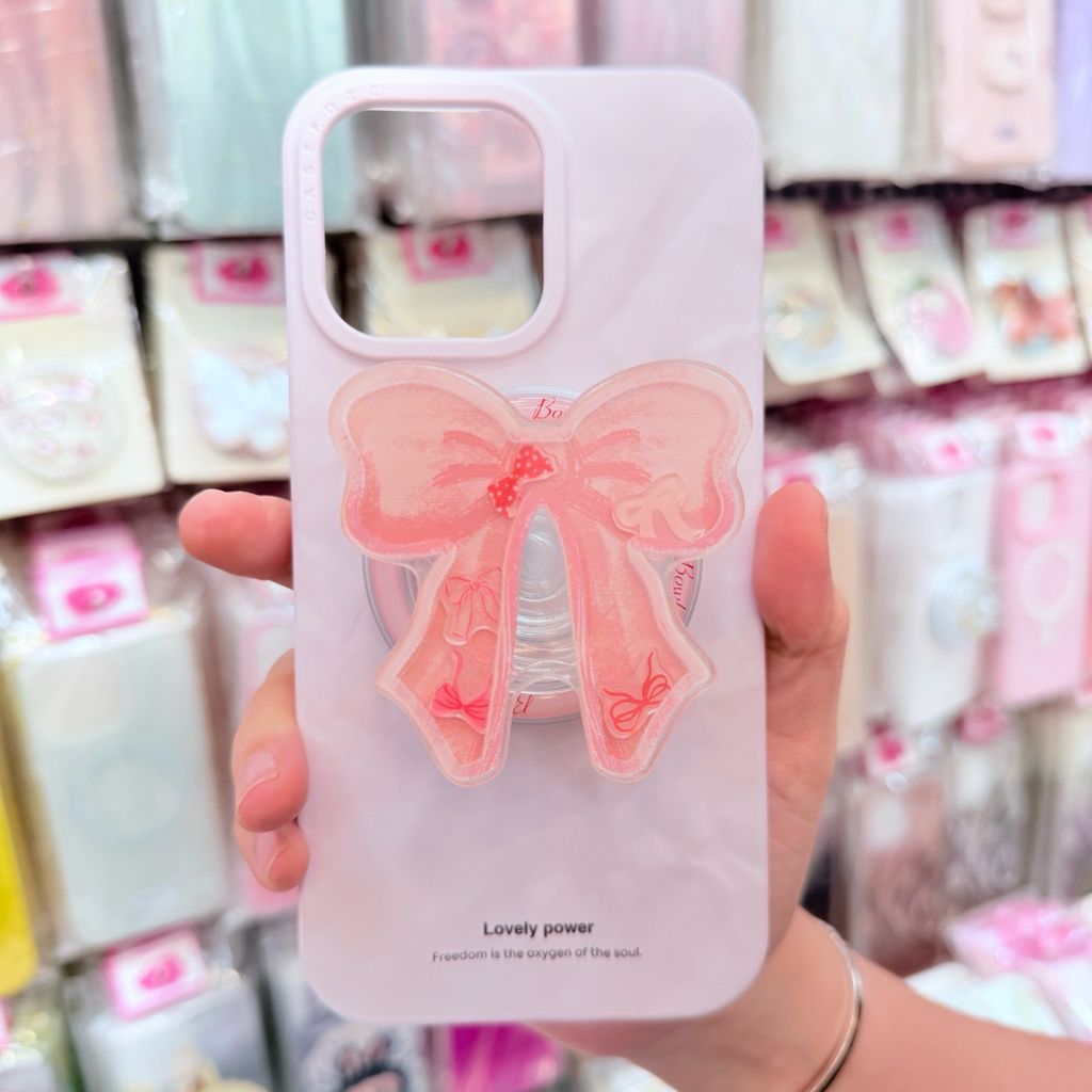 Case Ốp điện thoại iPhone Lovely Power Hồng iPhone 13/14/15/16/Pro/Promax