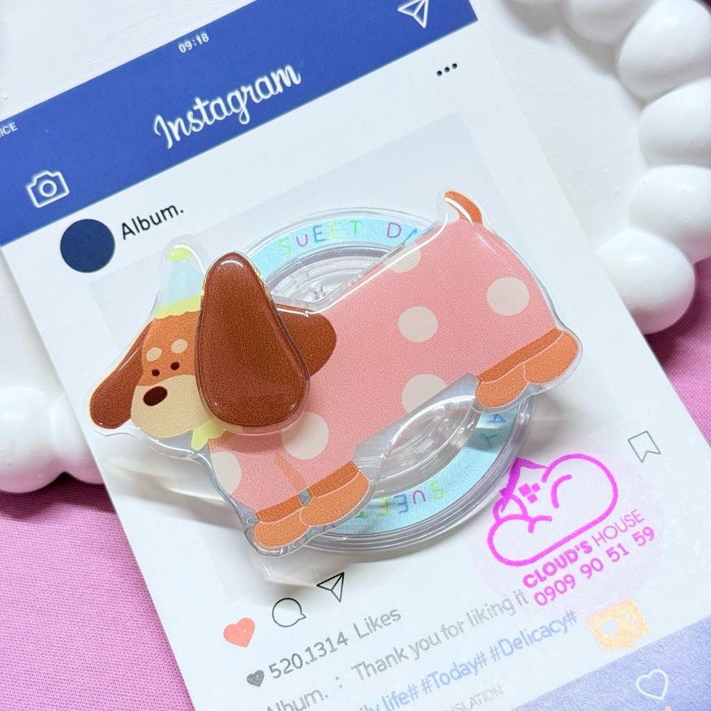 POPSOCKET Magsafe Nam Châm Hít CHÓ - MÈO Kute