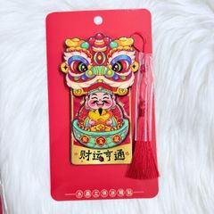 Magnet Trang Trí Tủ Lạnh Ông Thần Tài & Lân Tết (4 Mẫu)