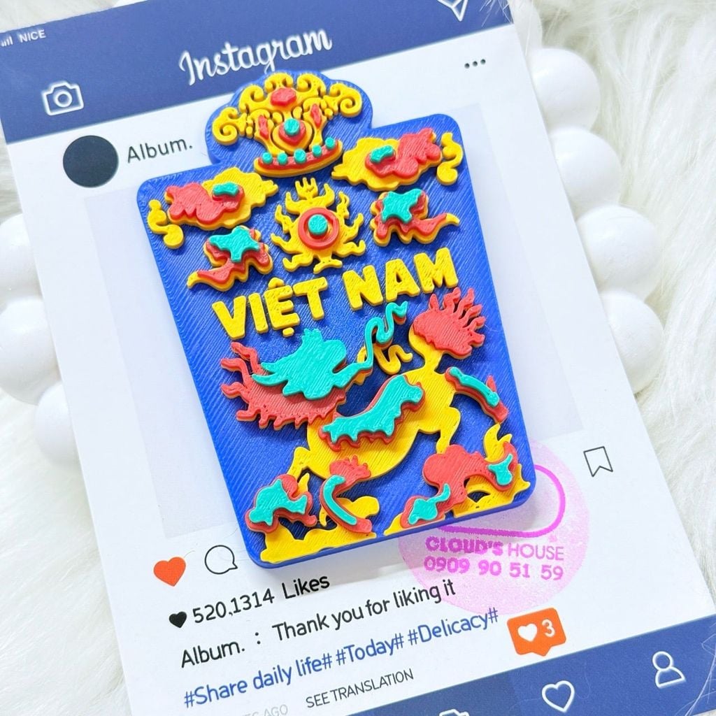 CNHN- Nam Châm Hít/ Dán Tủ Lạnh Quà Lưu Niệm Việt Nam Fridge Magnet - Refrigerator Magnet