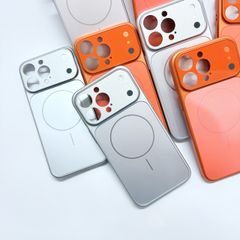 Case Ốp Điện thoại iPhone Nhám Màu Bạc Basic Bảo Vệ Camera Magsafe Basic iPhone 17/16/15Pro/Promax