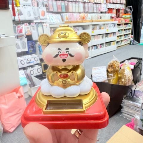 ÔNG THẦN TÀI Cầm Vàng Ngồi trên Mây đế đỏ Mini ( 3 MÀU) - TẾT 2026- NĂNG LƯỢNG