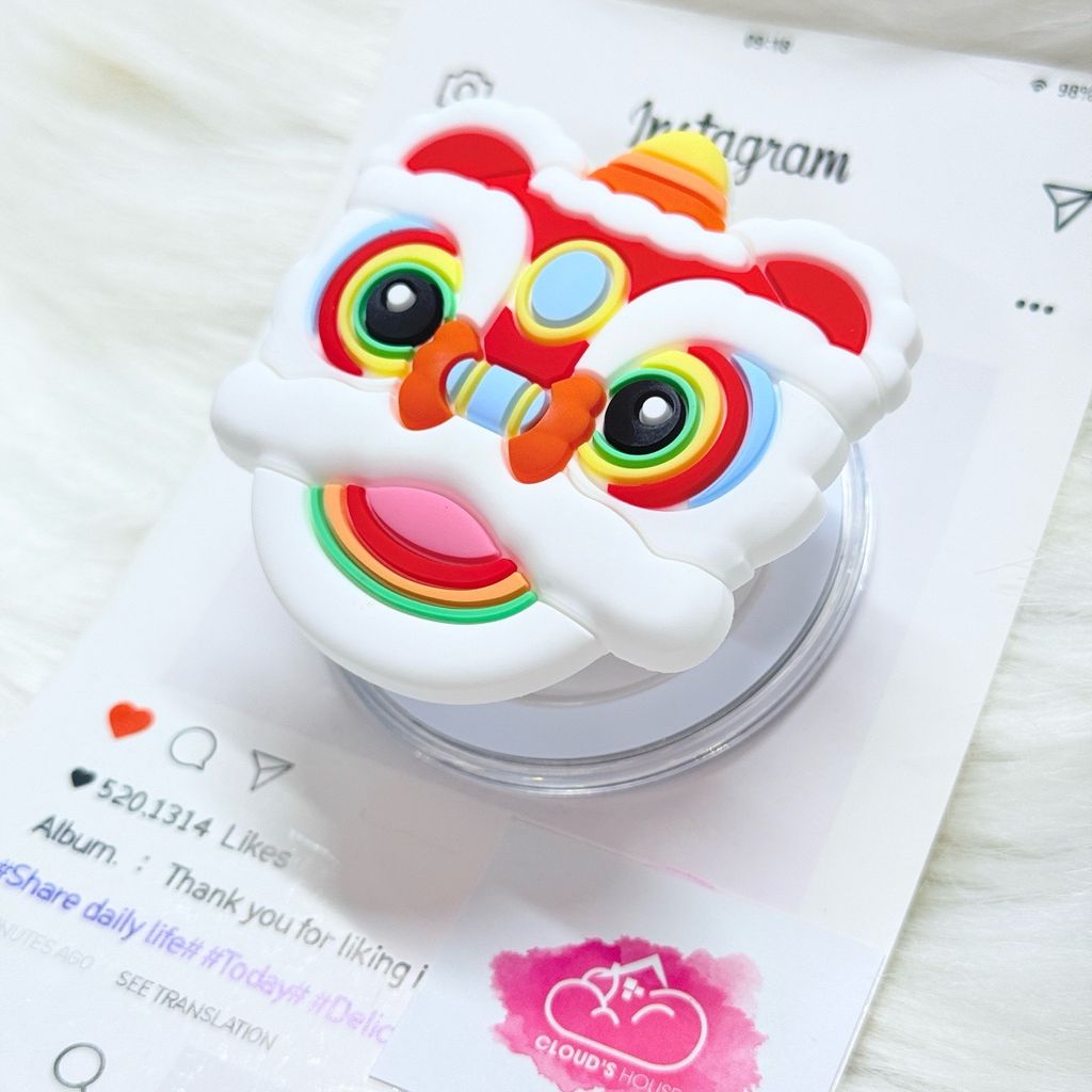 POPSOCKET Magsafe Nam Châm Hít Mẫu Mèo May Mắn Thần Tài TẾT 2026