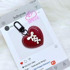 Móc treo điện thoại mini cute dễ thương - MẪU TRÁI TIM