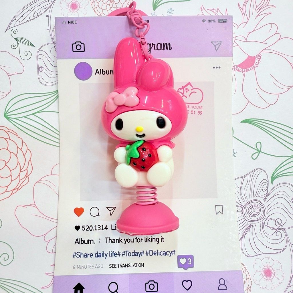 MÓC KHÓA LÒ XO NHÚN KUTE