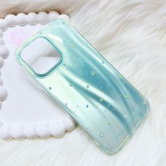 Case Ốp điện thoại iPhone Ngôi Sao Nền Xanh Hologram Bling Bling iPhone 13/14/15/16/Pro/Promax