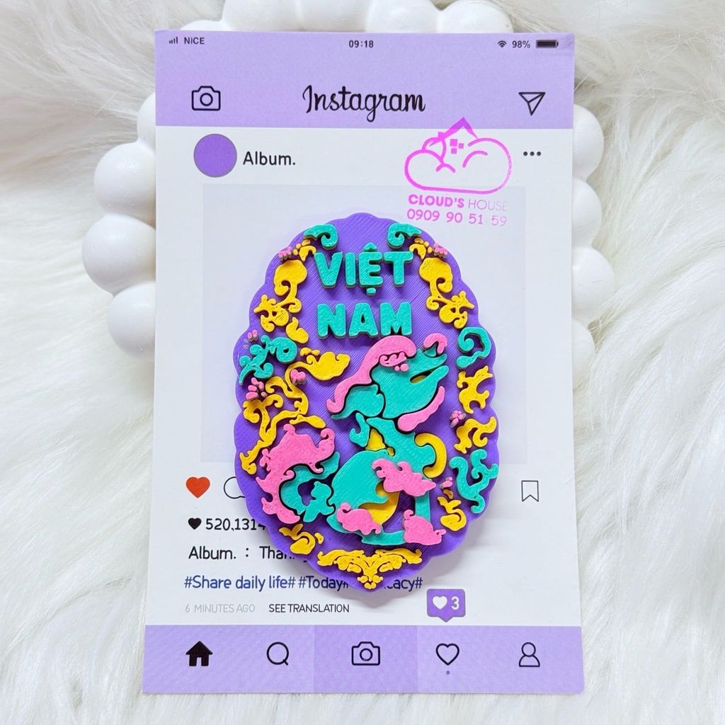 CNHN- Nam Châm Hít/ Dán Tủ Lạnh Quà Lưu Niệm Việt Nam Fridge Magnet - Refrigerator Magnet