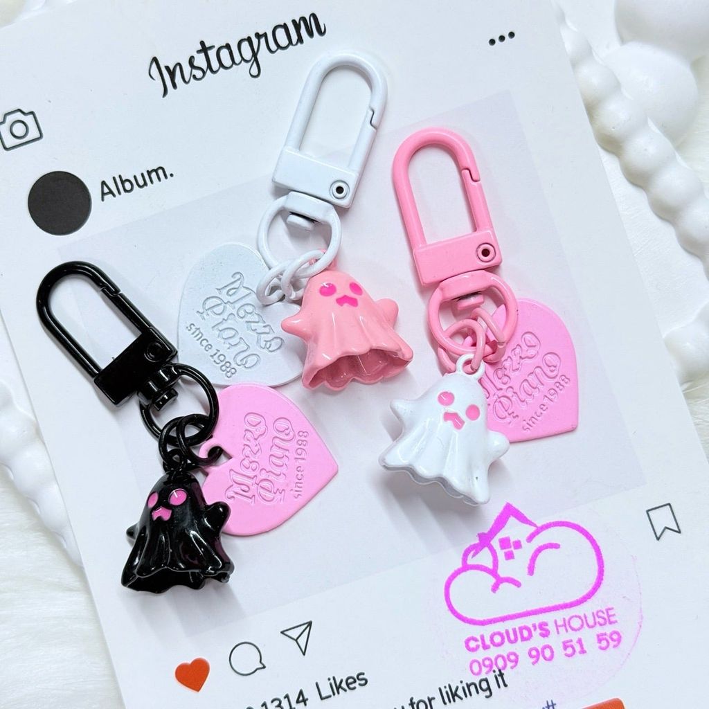 Móc treo điện thoại mini cute dễ thương - MẪU NGỒI HOA SEN