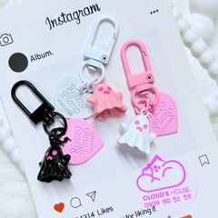 Móc treo điện thoại mini cute dễ thương - MẪU NGỒI HOA SEN