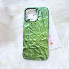 Case Ốp điện thoại iPhone Giả Vân Đá ÁNH MÀU XANH RÊU iPhone 16/15/14/13/12/Pro/Promax