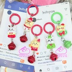 Móc Treo điện thoại, phụ kiện túi xách Giáng sinh Noel mẫu 2 charm