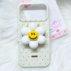 Case Ốp điện thoại iPhone Màu Kem Pastel Chấm Bi Poli Corner Magsafe Basic iPhone 17/16/15/14/13/12/Pro/Promax