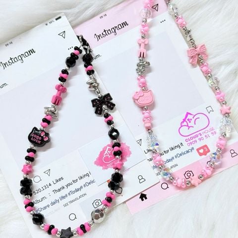 Dây đeo điện thoại ngắn Hello Kitty charm Kute (Quảng Châu, Thái Lan)