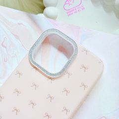 Case Ốp điện thoại iPhone Nơ Hồng Nhạt Viền Camera Bling Bling iPhone 13/14/15/16/17Pro/Promax (Kèm dây 180k)
