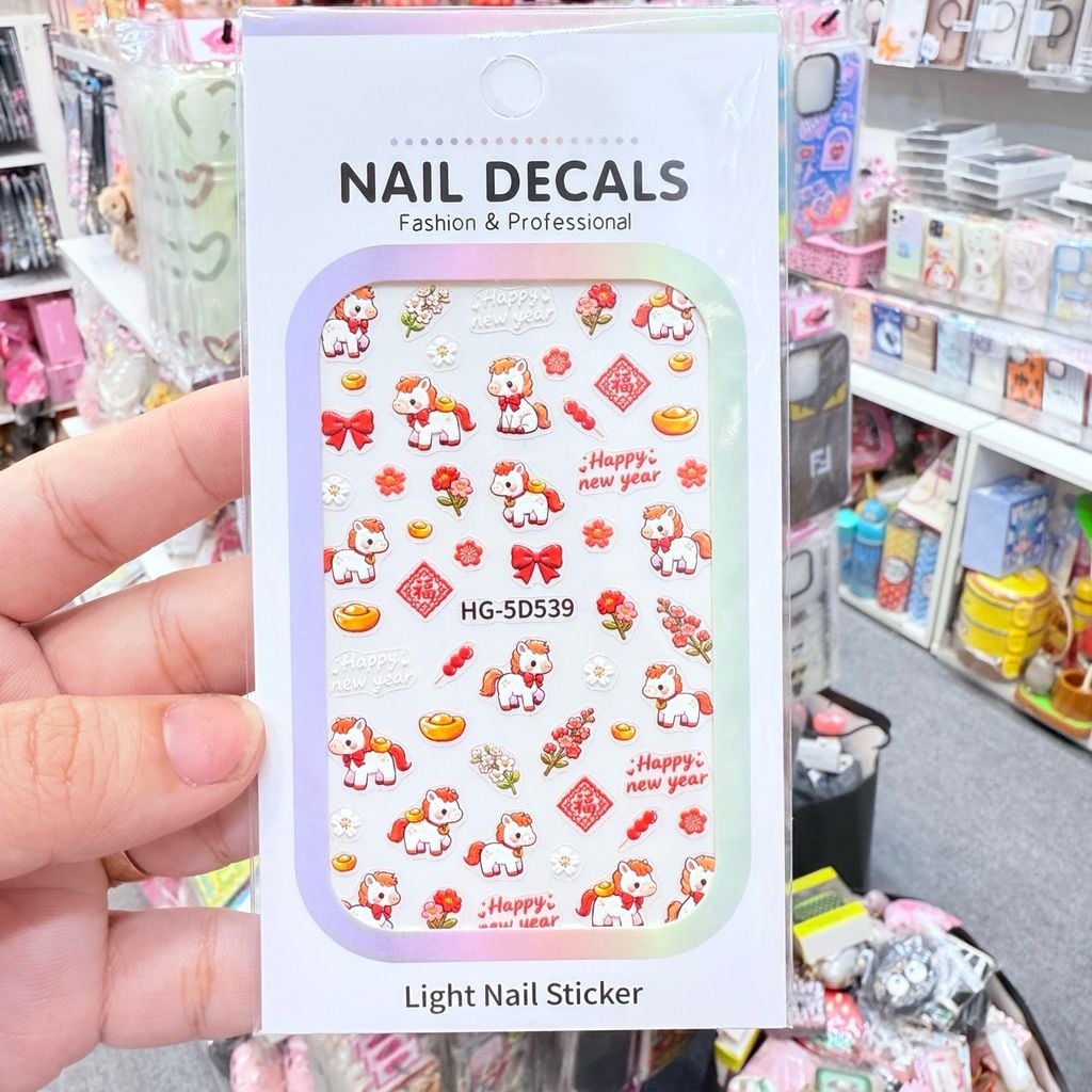 Sticker 5D Nổi Mini Nails/ Điện Thoại