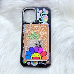Case Ốp Điện thoại iPhone Hoa Cười & Sticker Nhiều Màu x Murakami Flower Mirror CaseTify iPhone 17/16/Promax