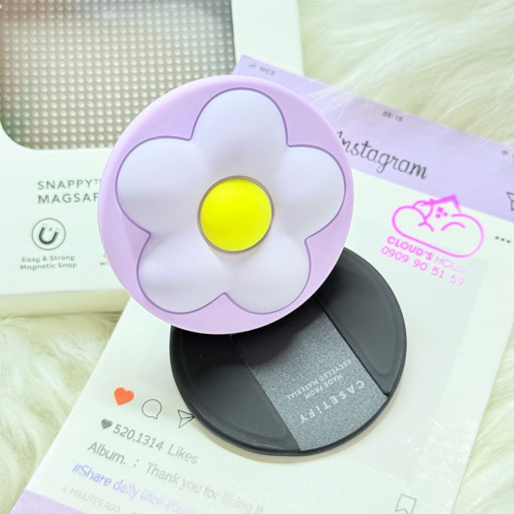 POPSOCKET Magsafe Nam Châm Hít CaseTify BÔNG HOA đê Chữ C