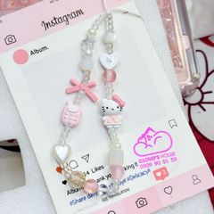 Dây đeo điện thoại ngắn Hello Kitty charm Kute (Quảng Châu, Thái Lan)