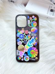 Case Ốp Điện thoại iPhone Hoa Cười & Sticker Nhiều Màu x Murakami Flower Mirror CaseTify iPhone 17/16/Promax