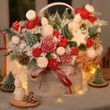  Lẵng hoa nến X'mas Garden Premium 