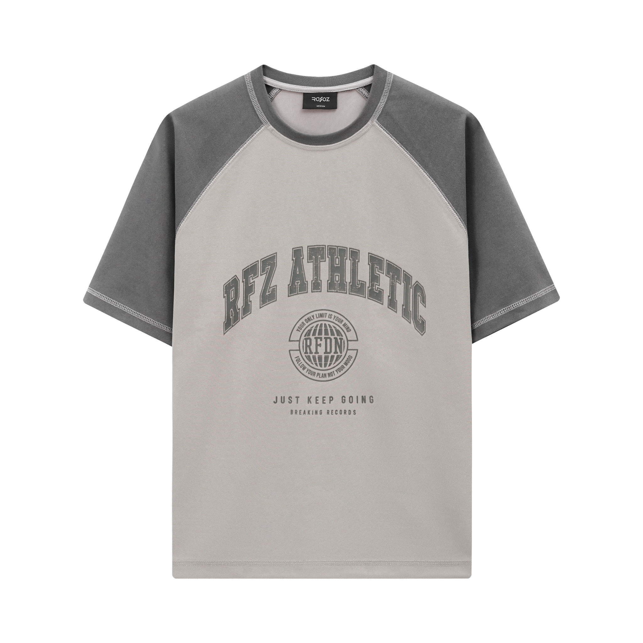  Áo thun raglan RFZ Athletic form Overfit - 089 
