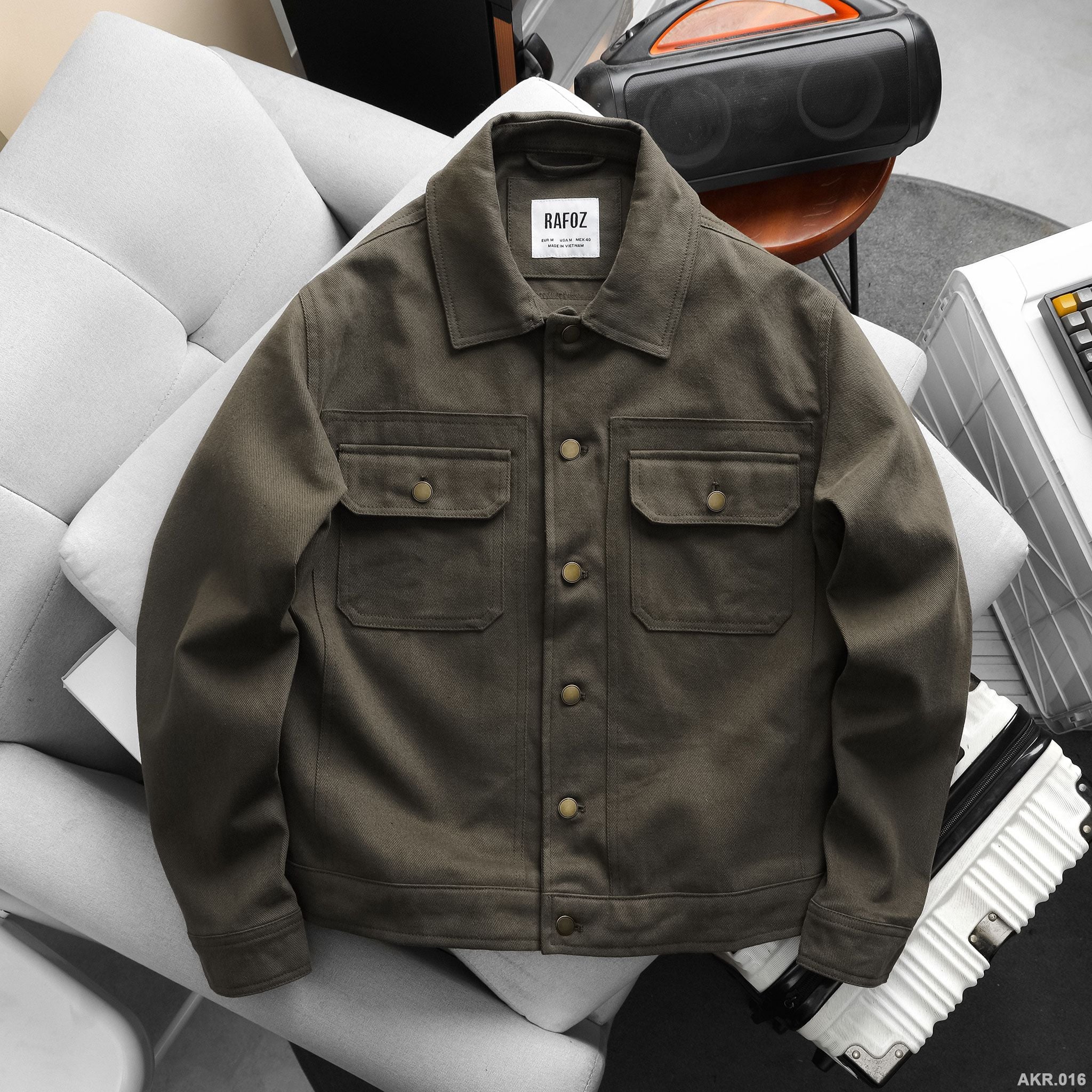  Áo khoác kaki cổ bẻ - 016 