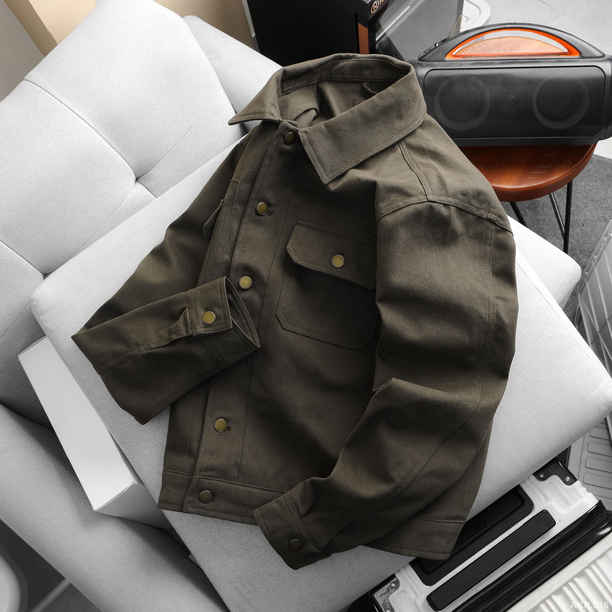  Áo khoác kaki cổ bẻ - 016 