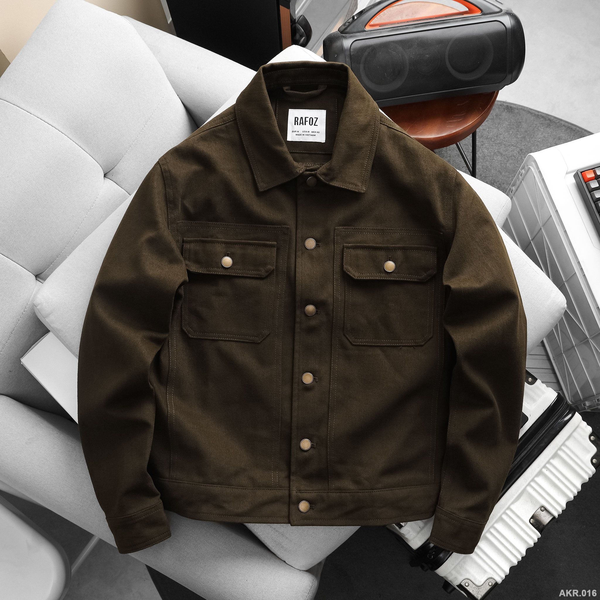  Áo khoác kaki cổ bẻ - 016 