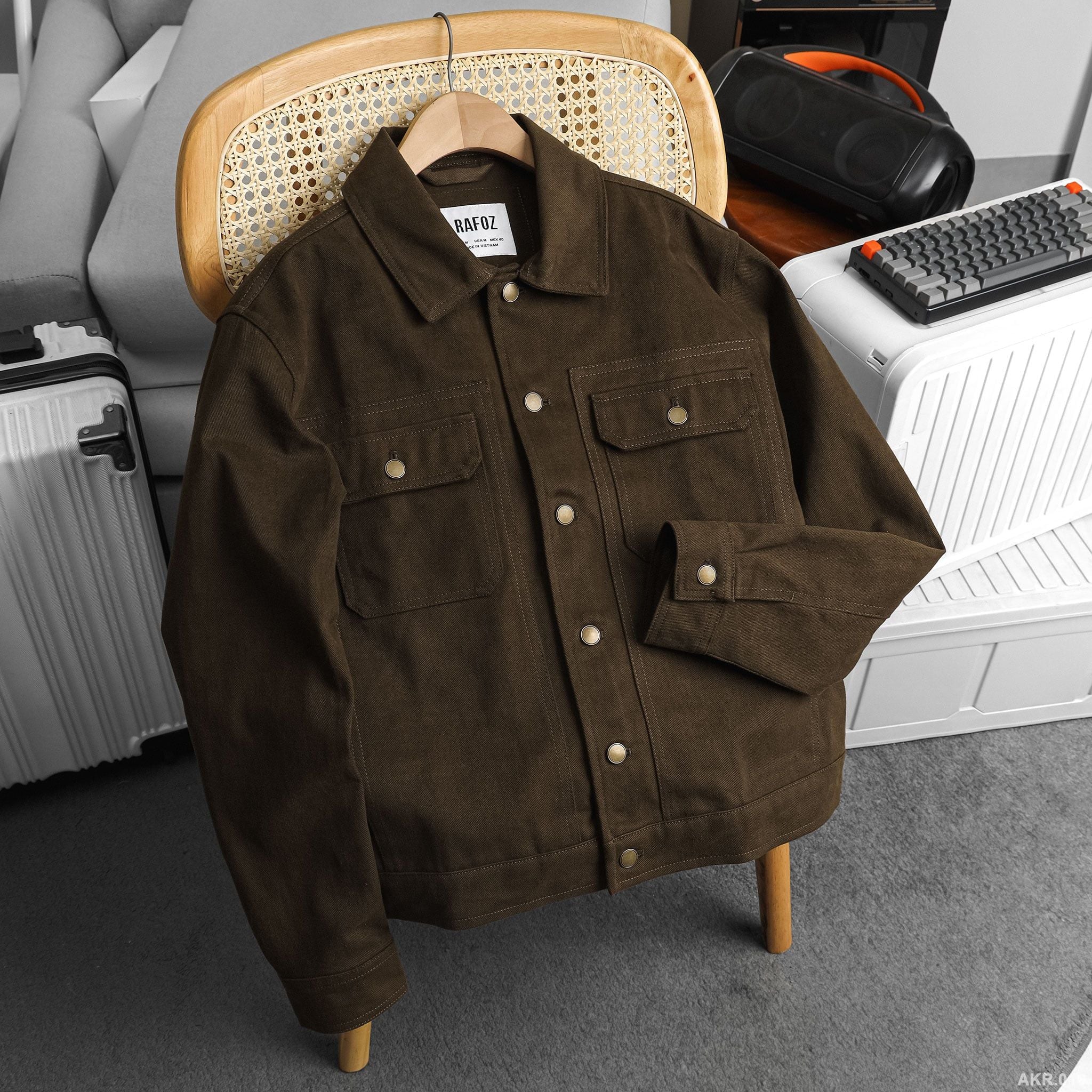  Áo khoác kaki cổ bẻ - 016 