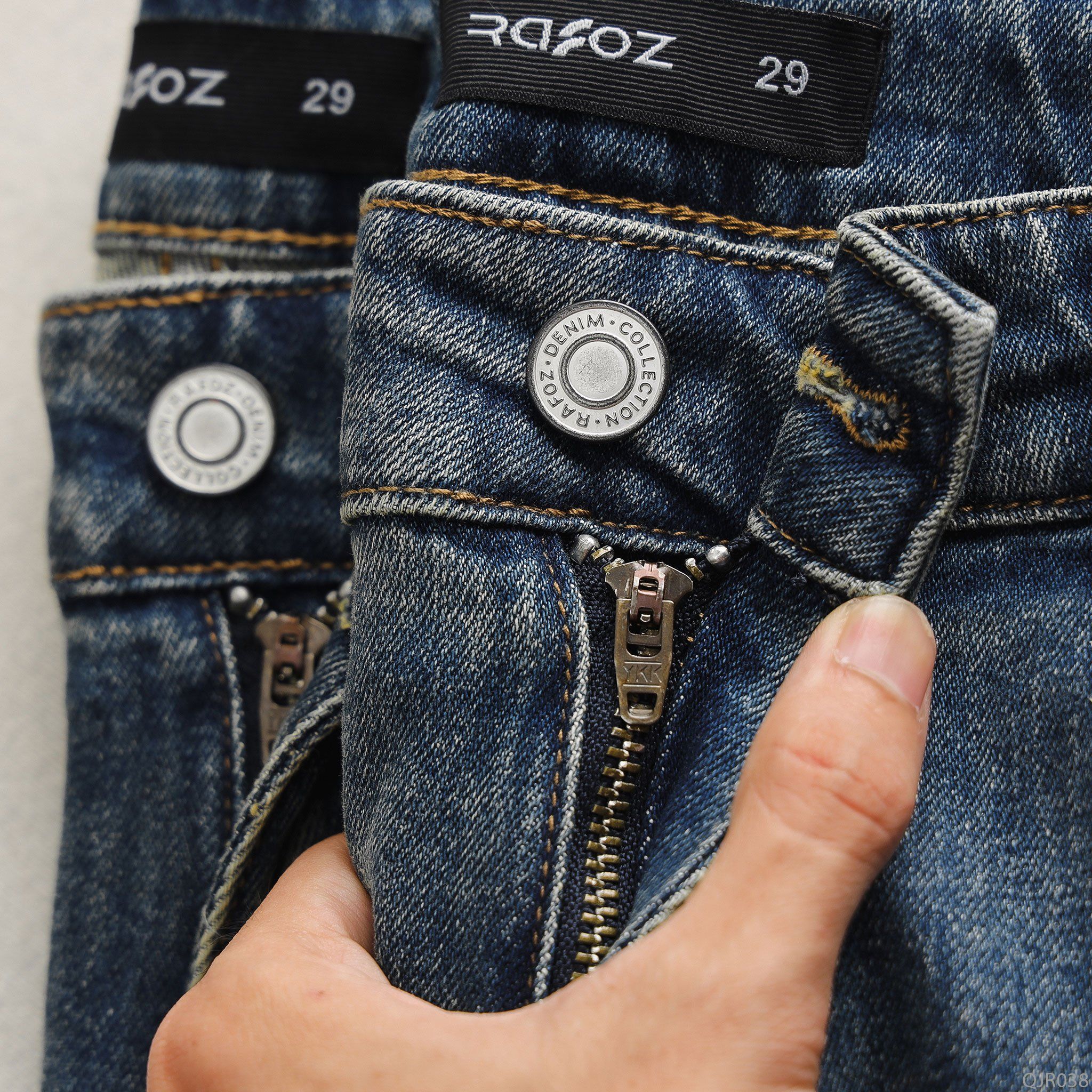  Quần jean relaxed RAFOZ blue wash - 038 