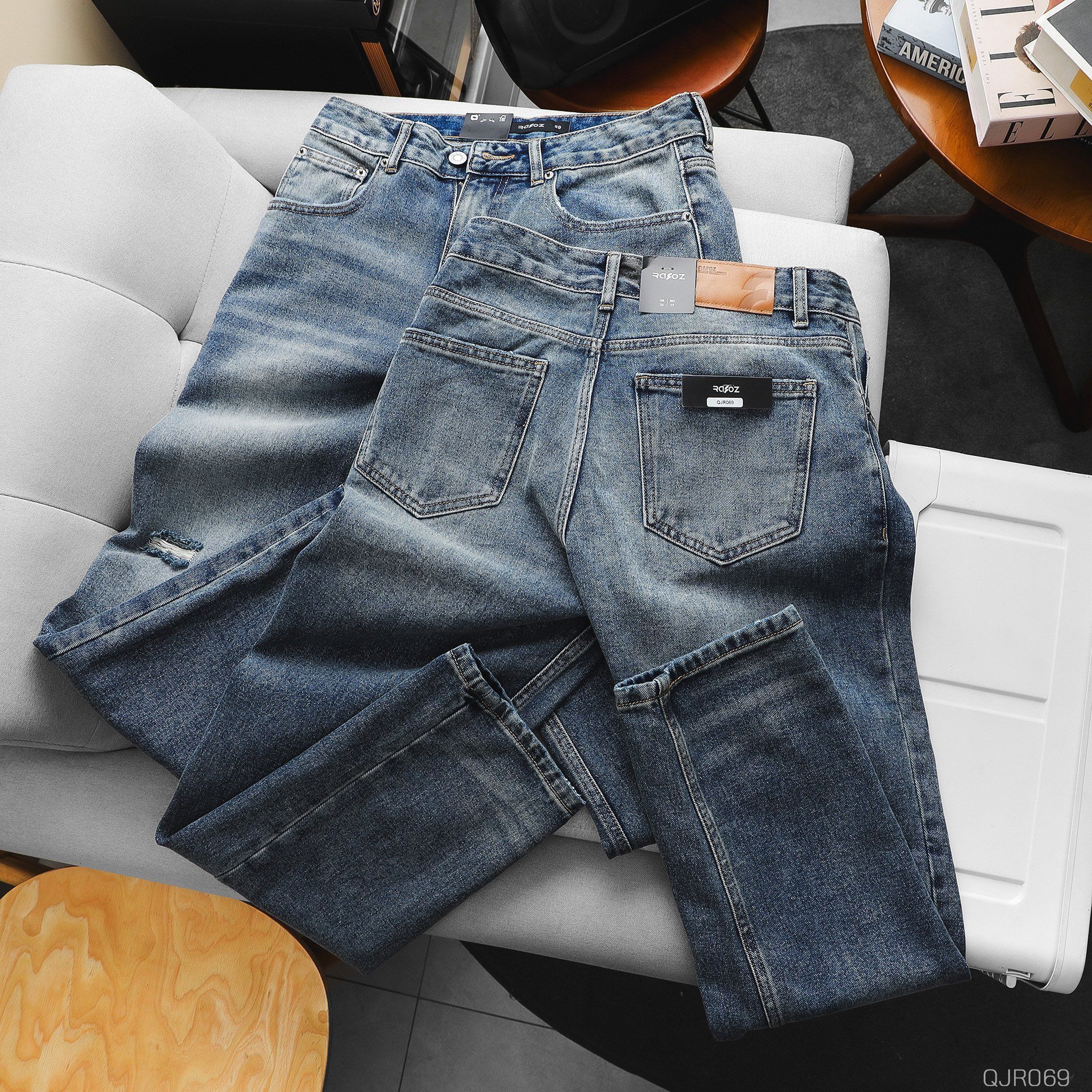  Quần jean Relaxed RAFOZ Light Blue - 069 