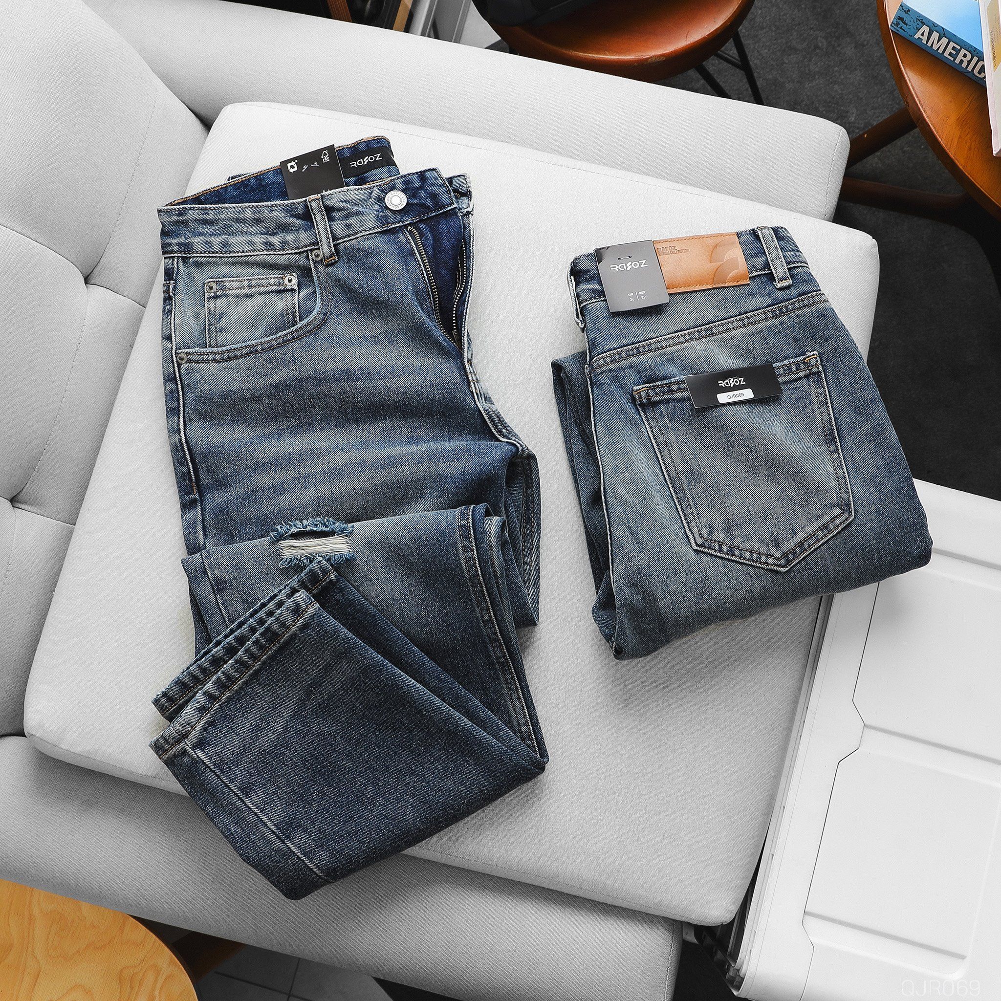  Quần jean Relaxed RAFOZ Light Blue - 069 