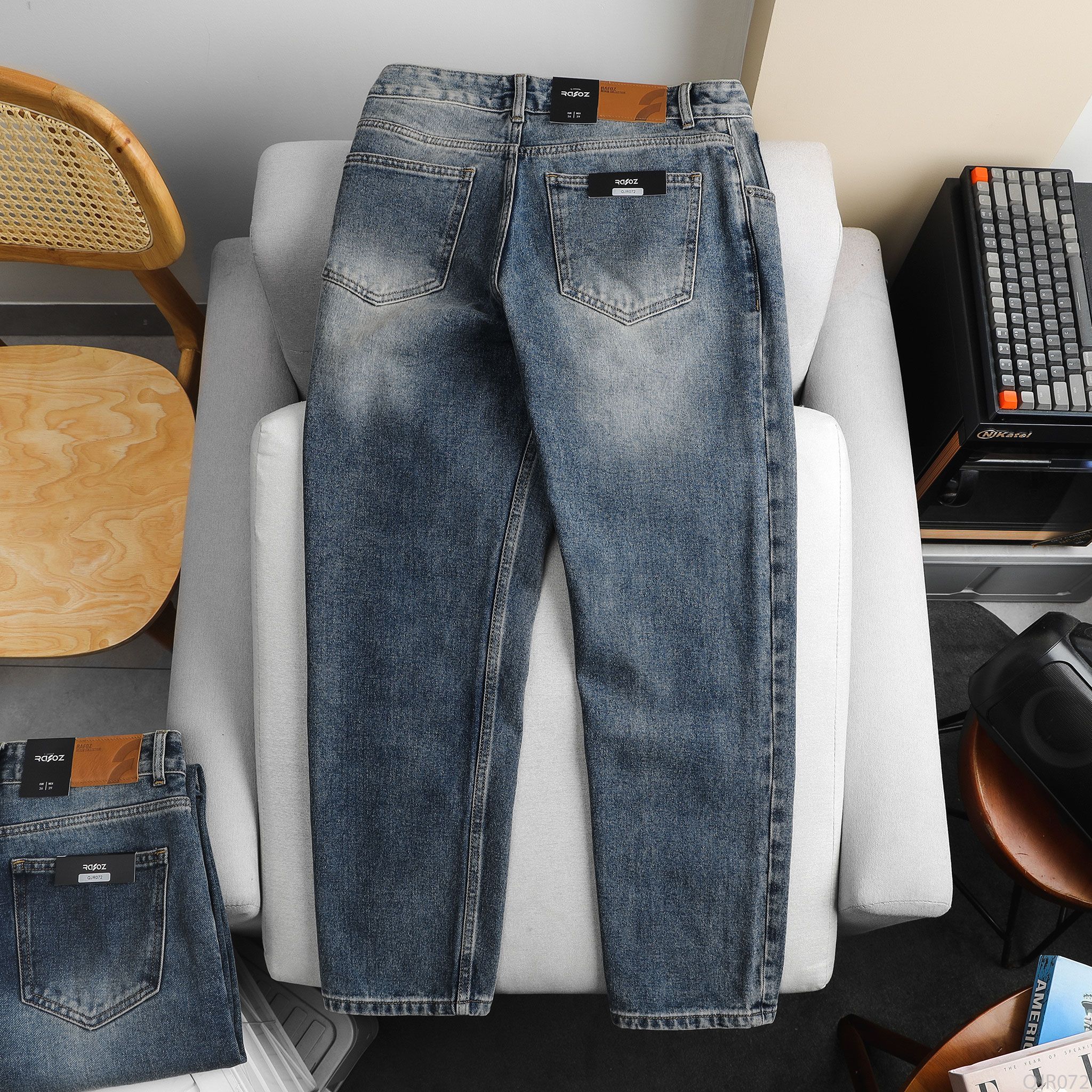  Quần jean relaxed RAFOZ faded wash - 072 