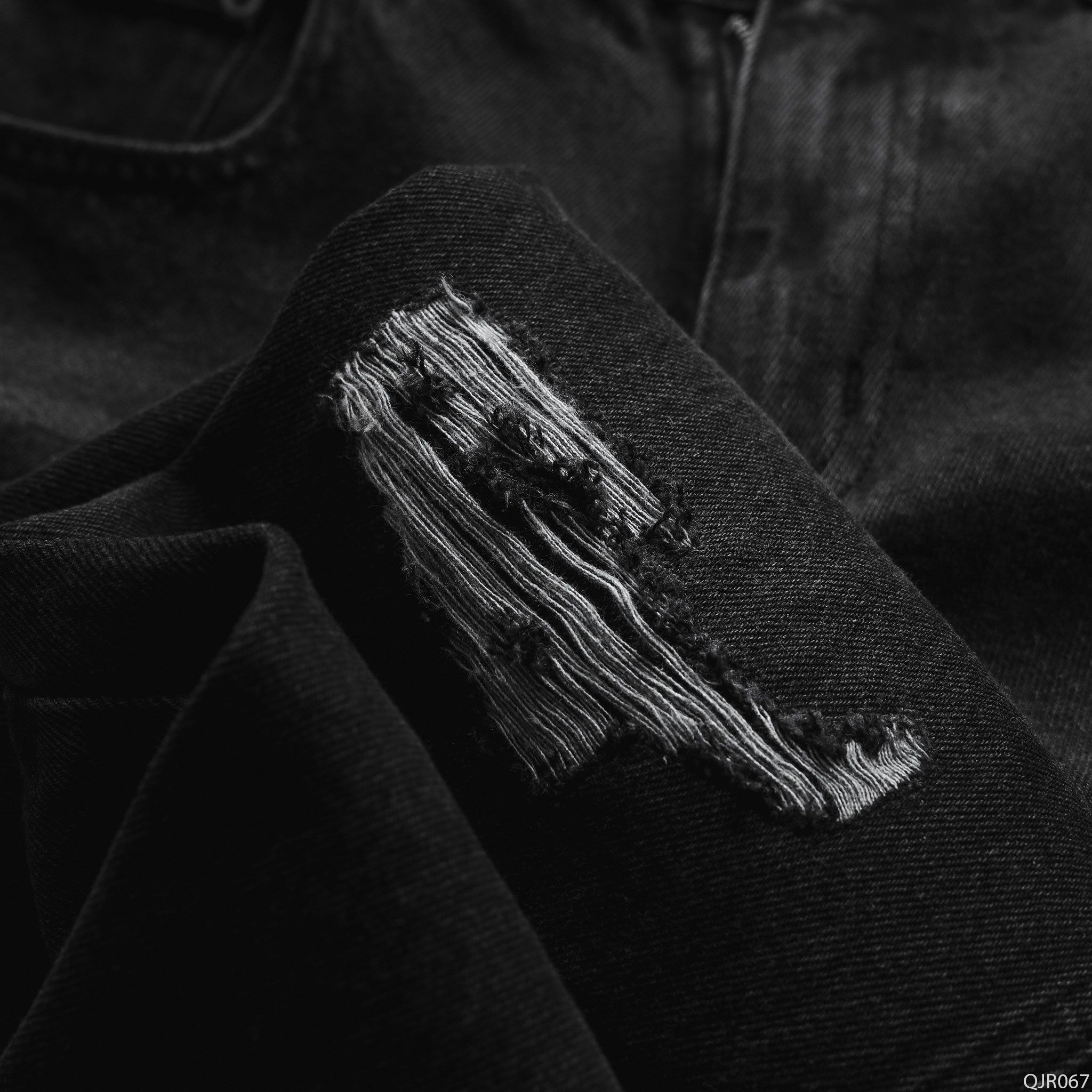  Quần jean relaxed RAFOZ grey ripped - 067 