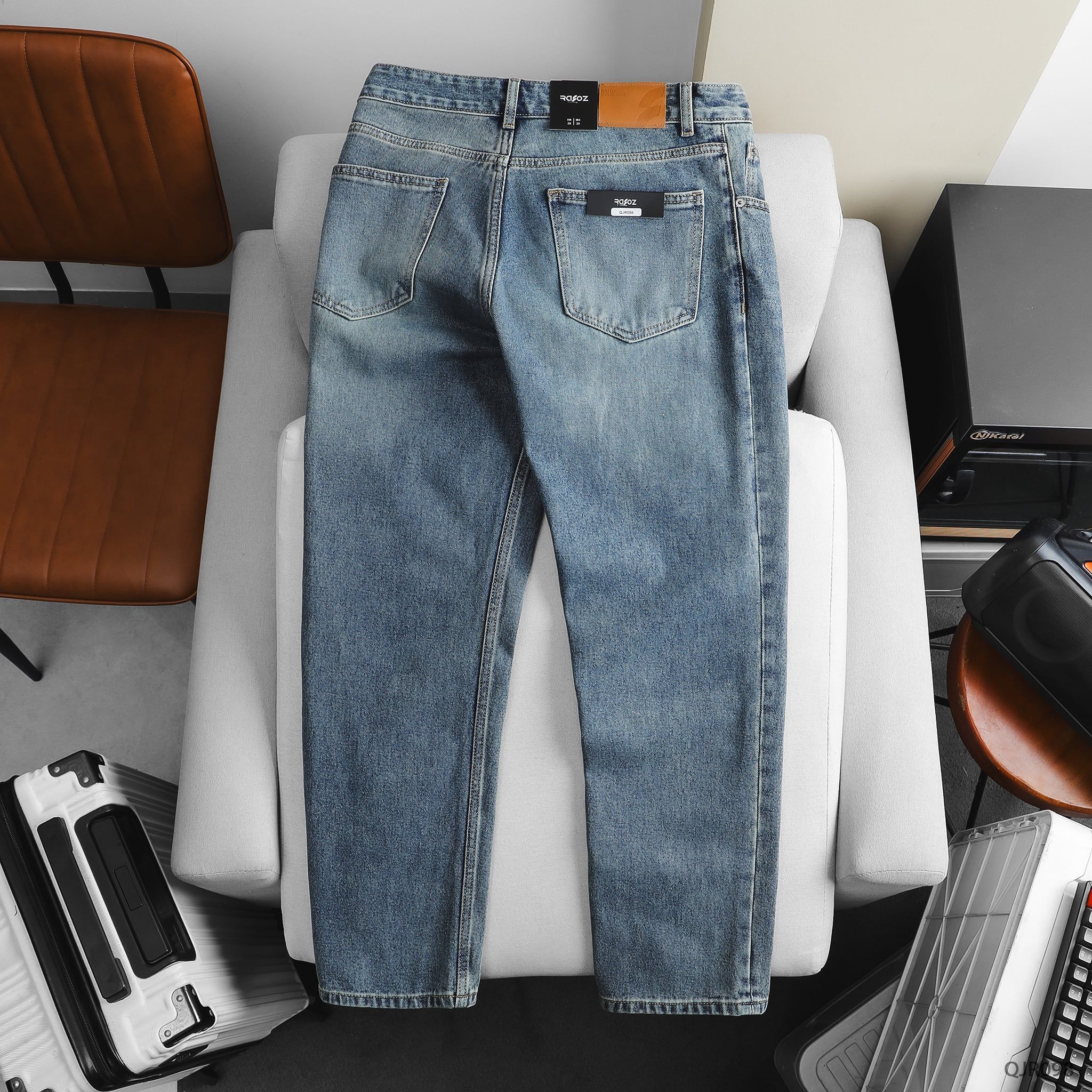 Quần jean Relaxed basic blue wash - 098 