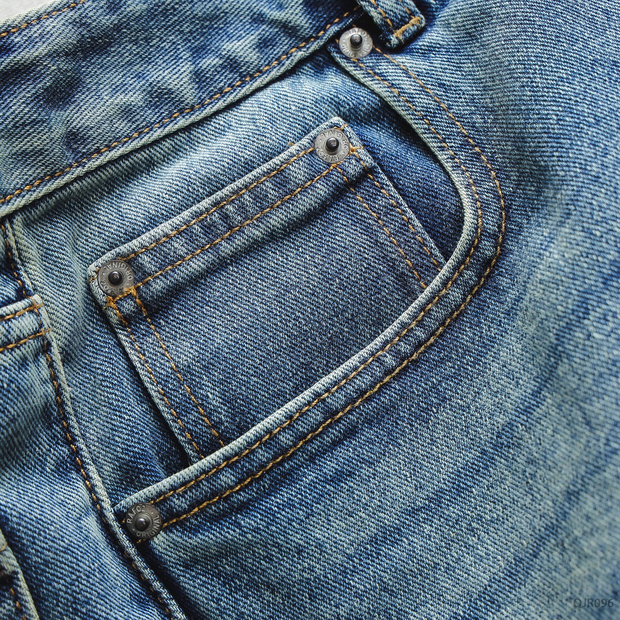 Quần jean dark blue ripped - 096 