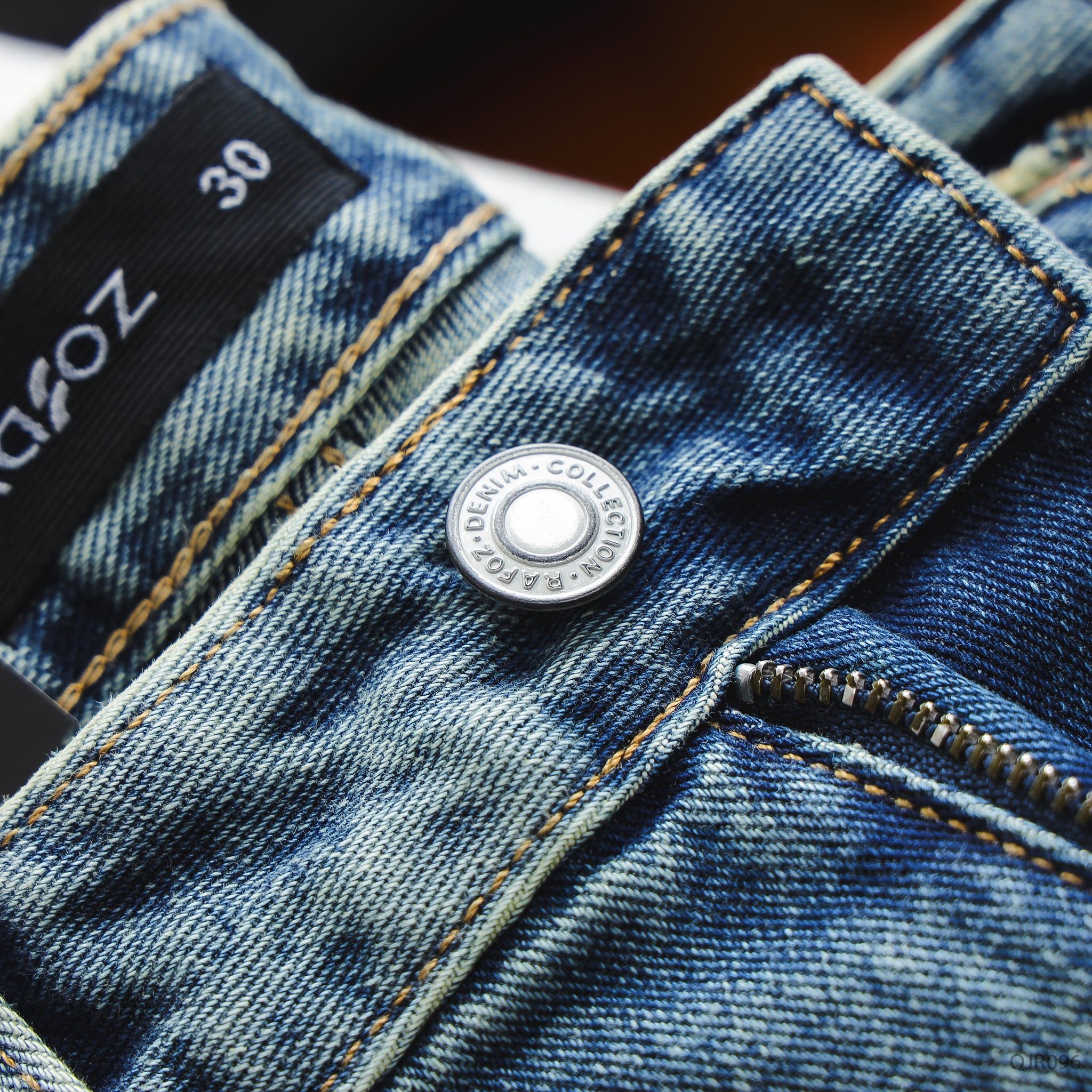  Quần jean dark blue ripped - 096 