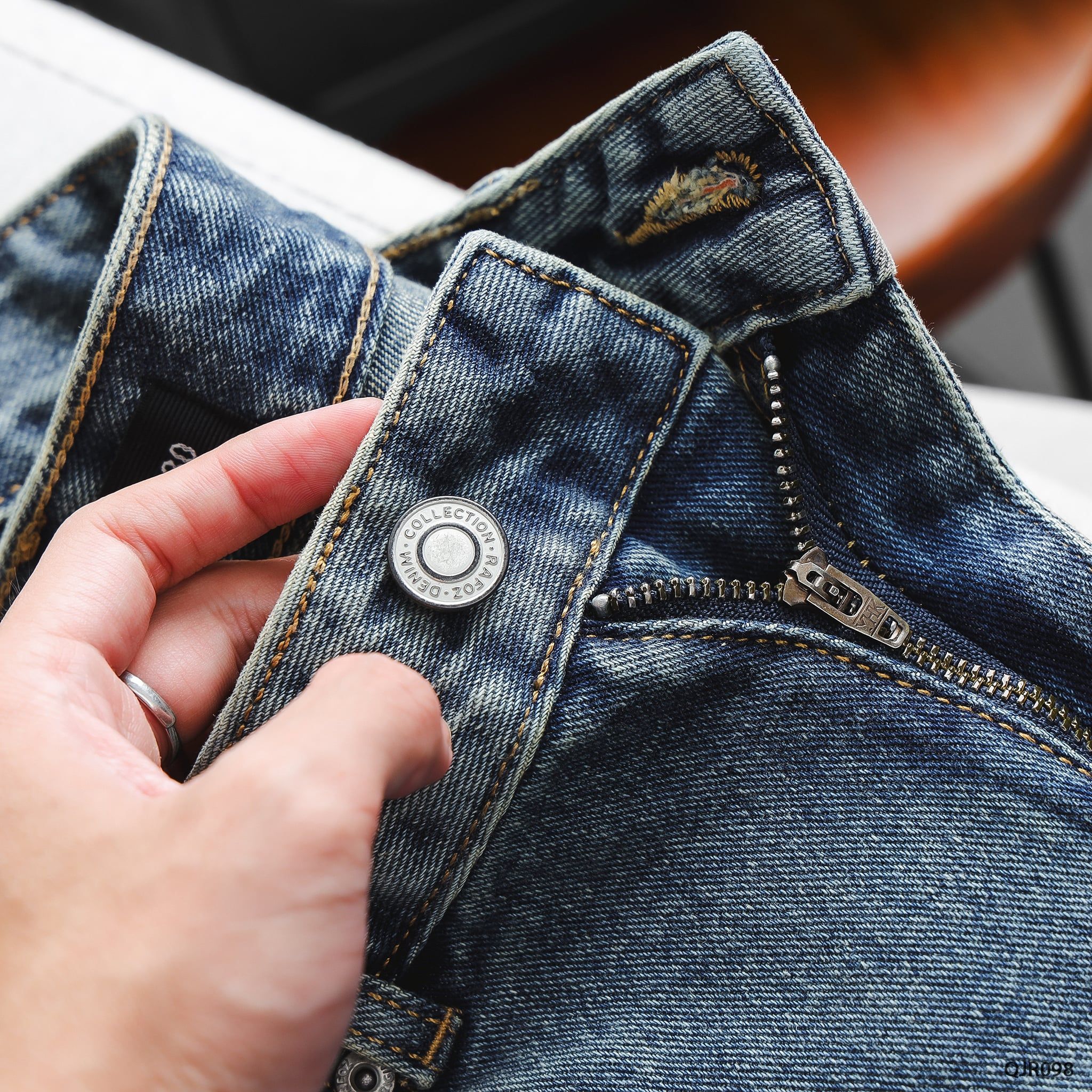  Quần jean Relaxed basic blue wash - 098 