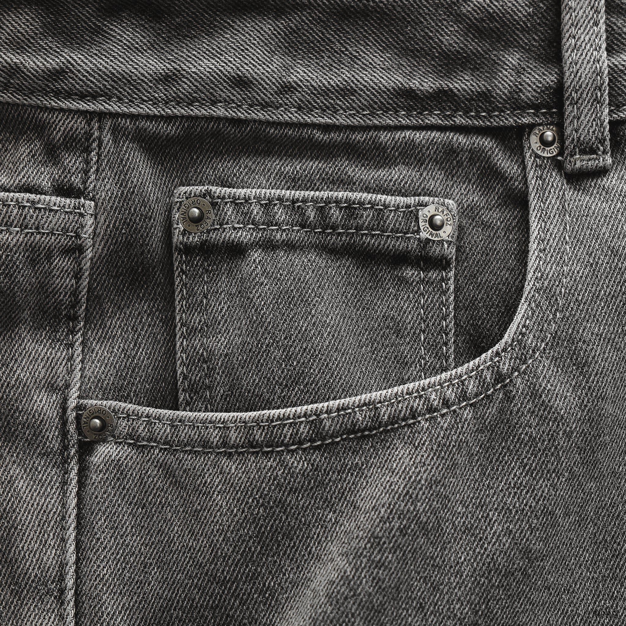  Quần jean relaxed grey wash - 092 