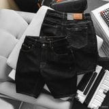  Quần short jean đen muối tiêu - 010 