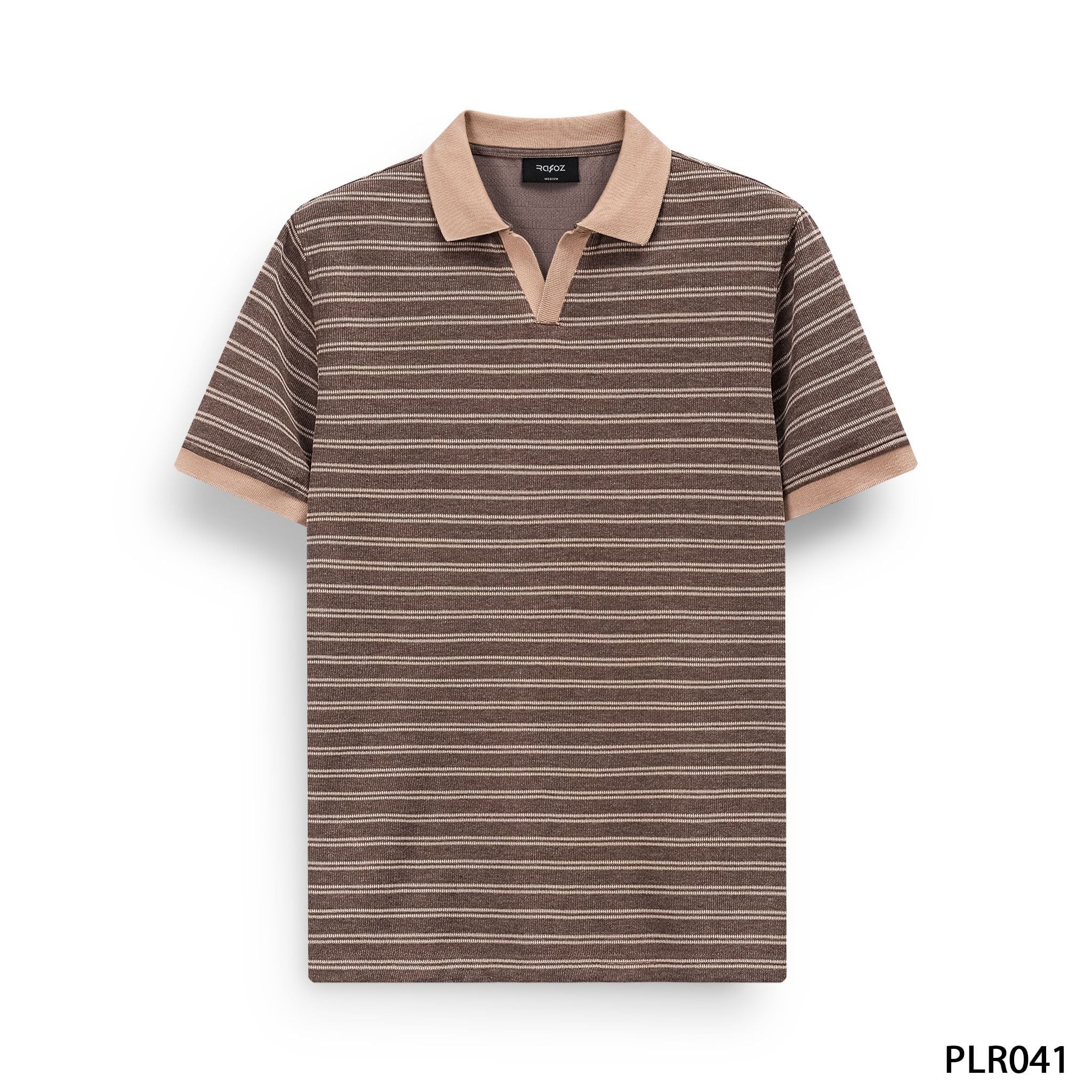 Áo polo V neck Horizontal stripe - 041 