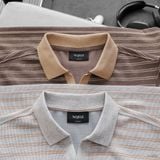  Áo polo V neck Horizontal stripe - 041 