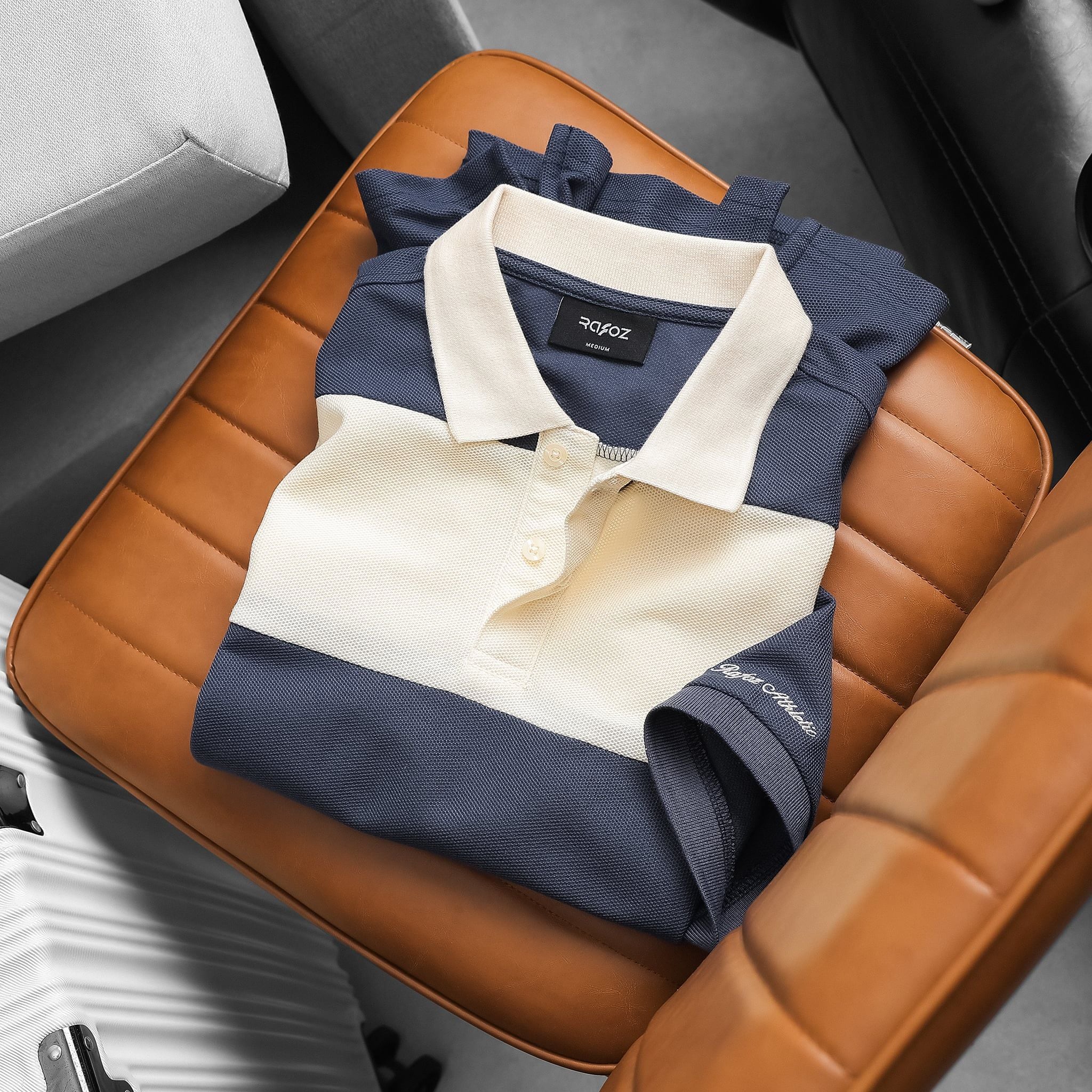  Áo polo RAFOZ Embroidery Striped - 030 