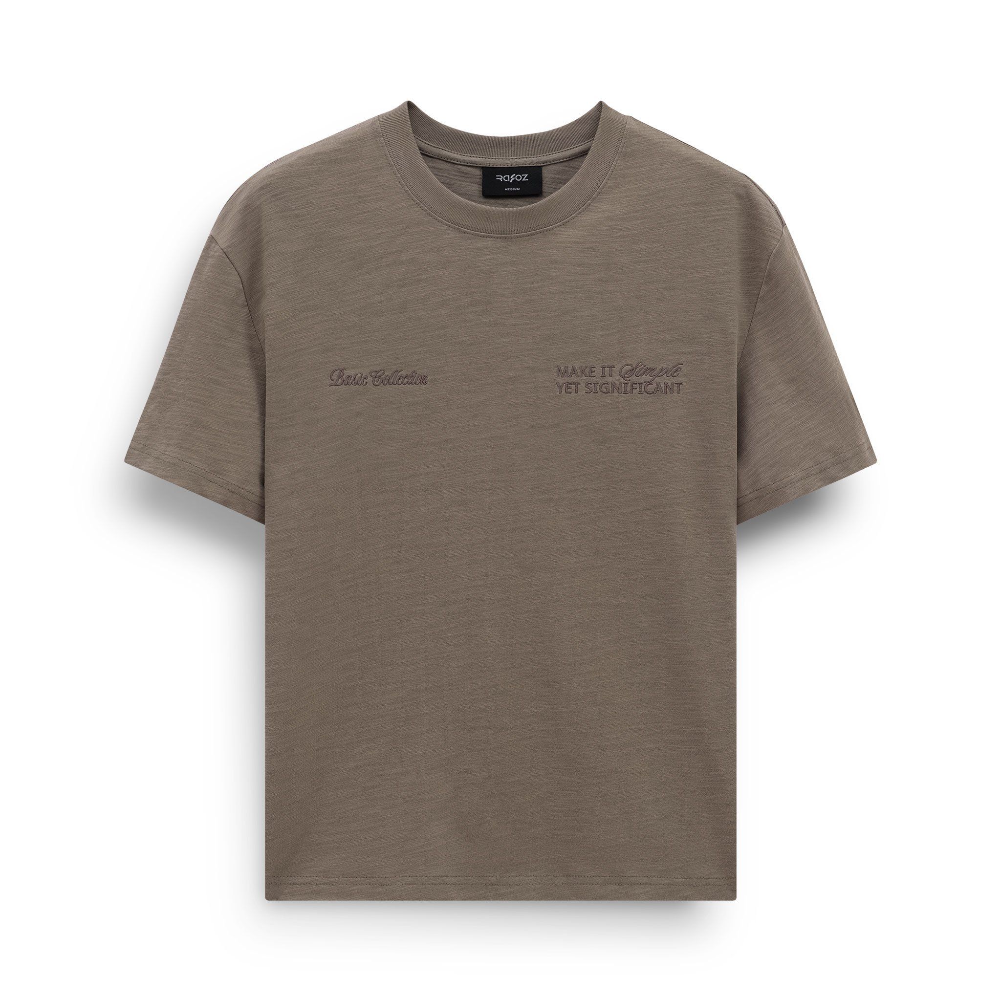  Áo thun RAFOZ quote embroidery - 069 